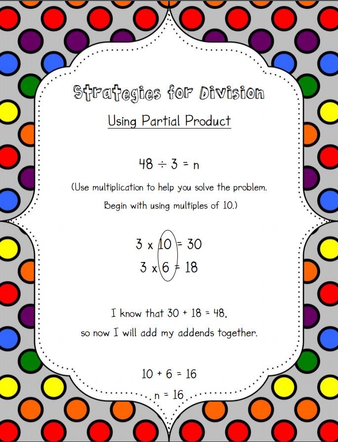 Division Partial Products 
